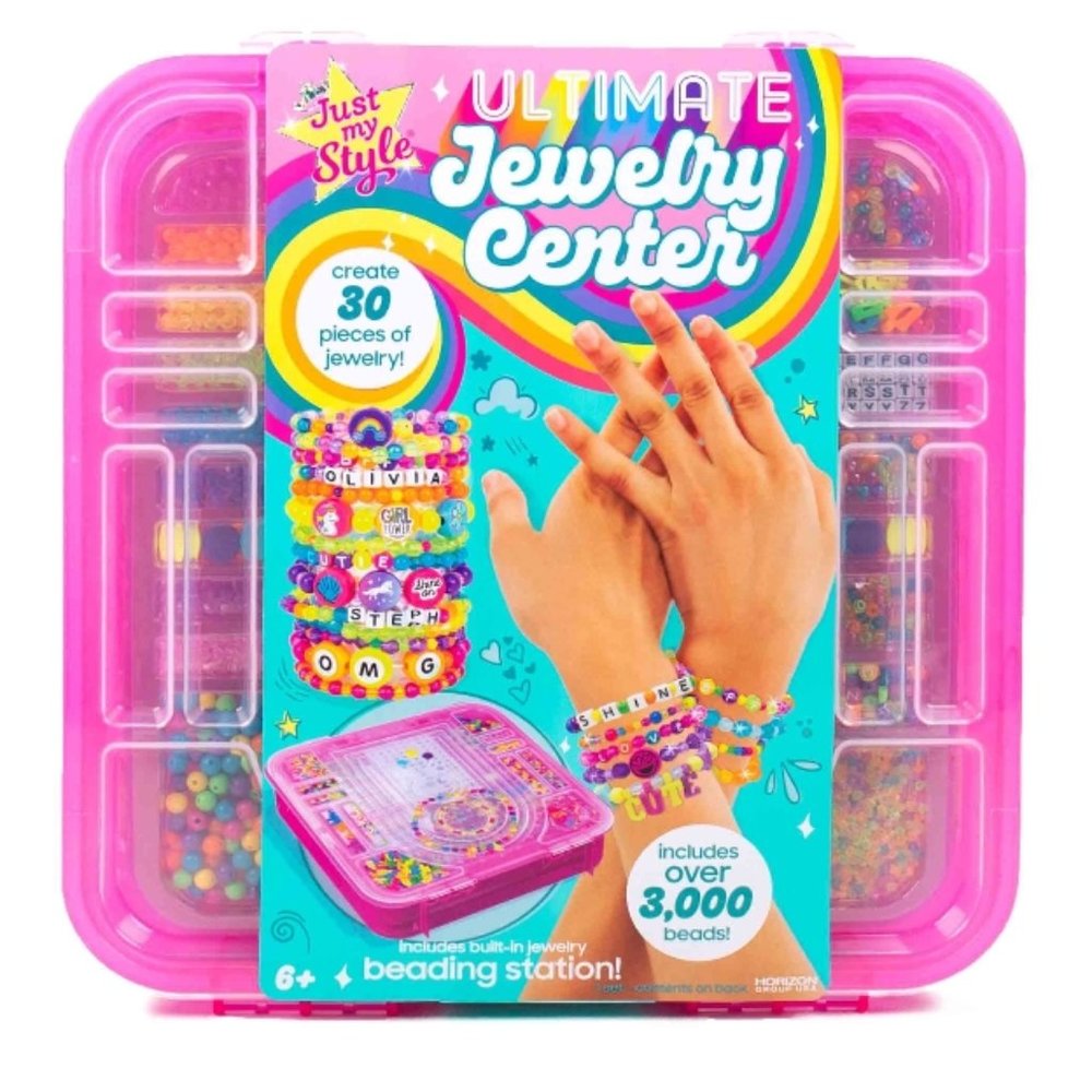 Just My Style Ultimate Plastic Jewelry Center Over 3,000 Beads